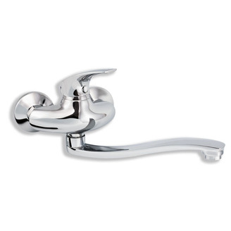 Umyvadlová baterie Metalia 57 100 mm, chrom, nástěnná, Novaservis 57074,0